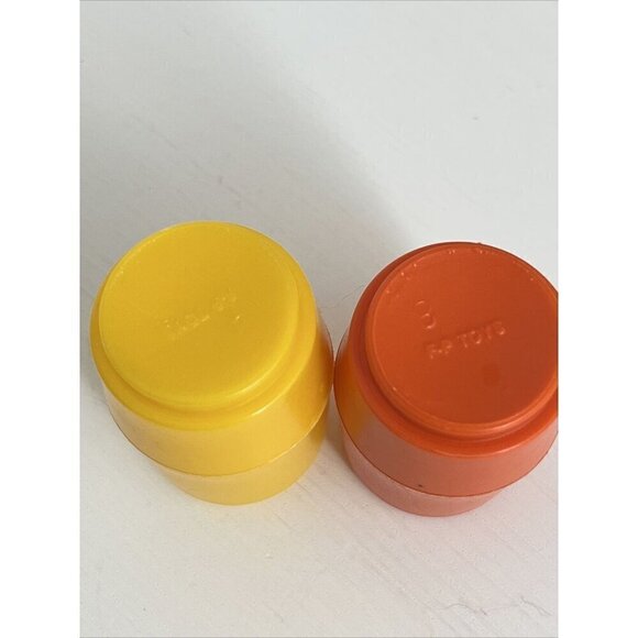 Vintage Fisher Price Fun with Food Salt & Pepper Shakers Set Pretend Play - Picture 5 of 7